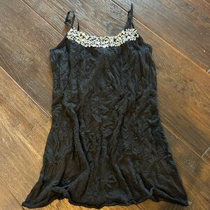 Wet Seal Black Detail Top